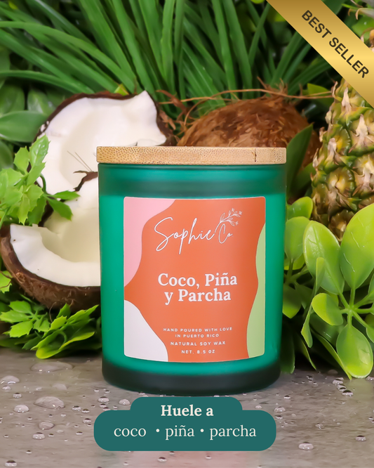 Coco, Piña y Parcha | Soy Wax Candle